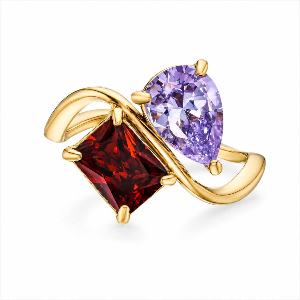 Two-Birthstone Ring
